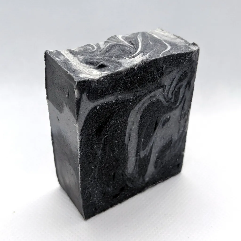 Activated charcoal soap